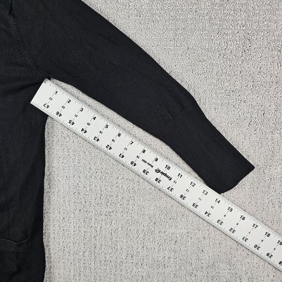 Zara Women's Black Long Sleeve Button Up Knit Cardigan Sweater‎ Size S Small - Picture 7 of 8